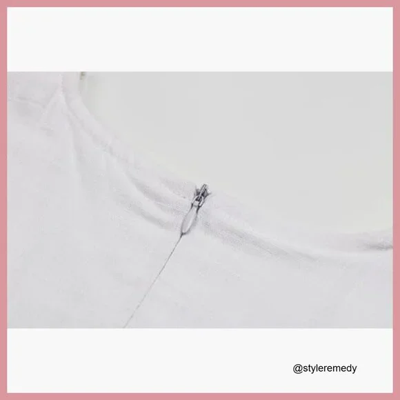 Cotton Linen Sleeveless Mini Dress V Neck Cinched A Line Slim Fit - Picture 6 of 7